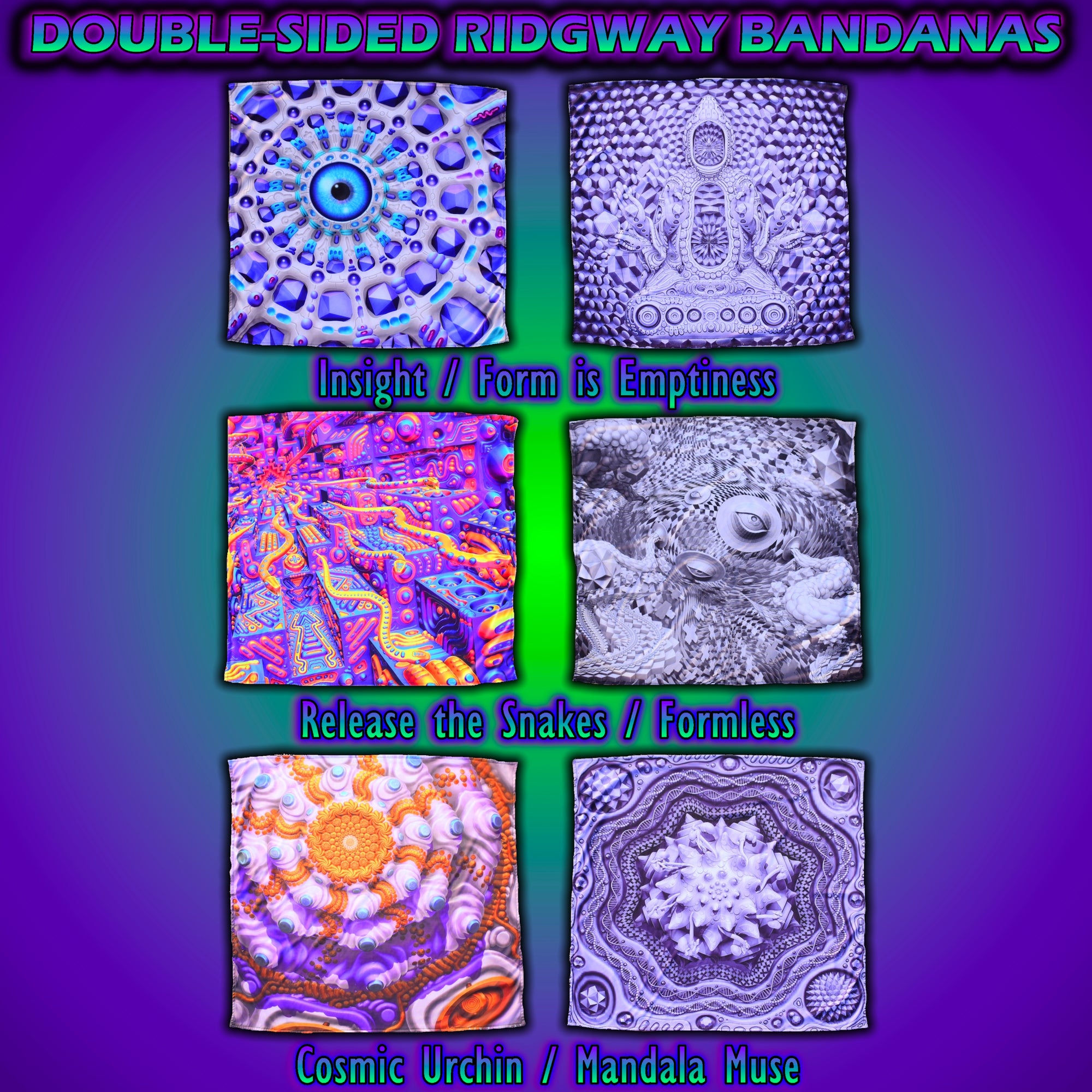 Double-sided Ridgway Bandana (Single)