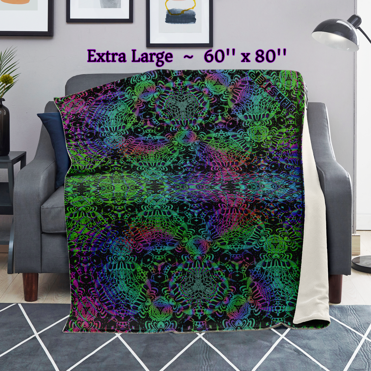 Psilocyber BTV - Microfleece Blanket