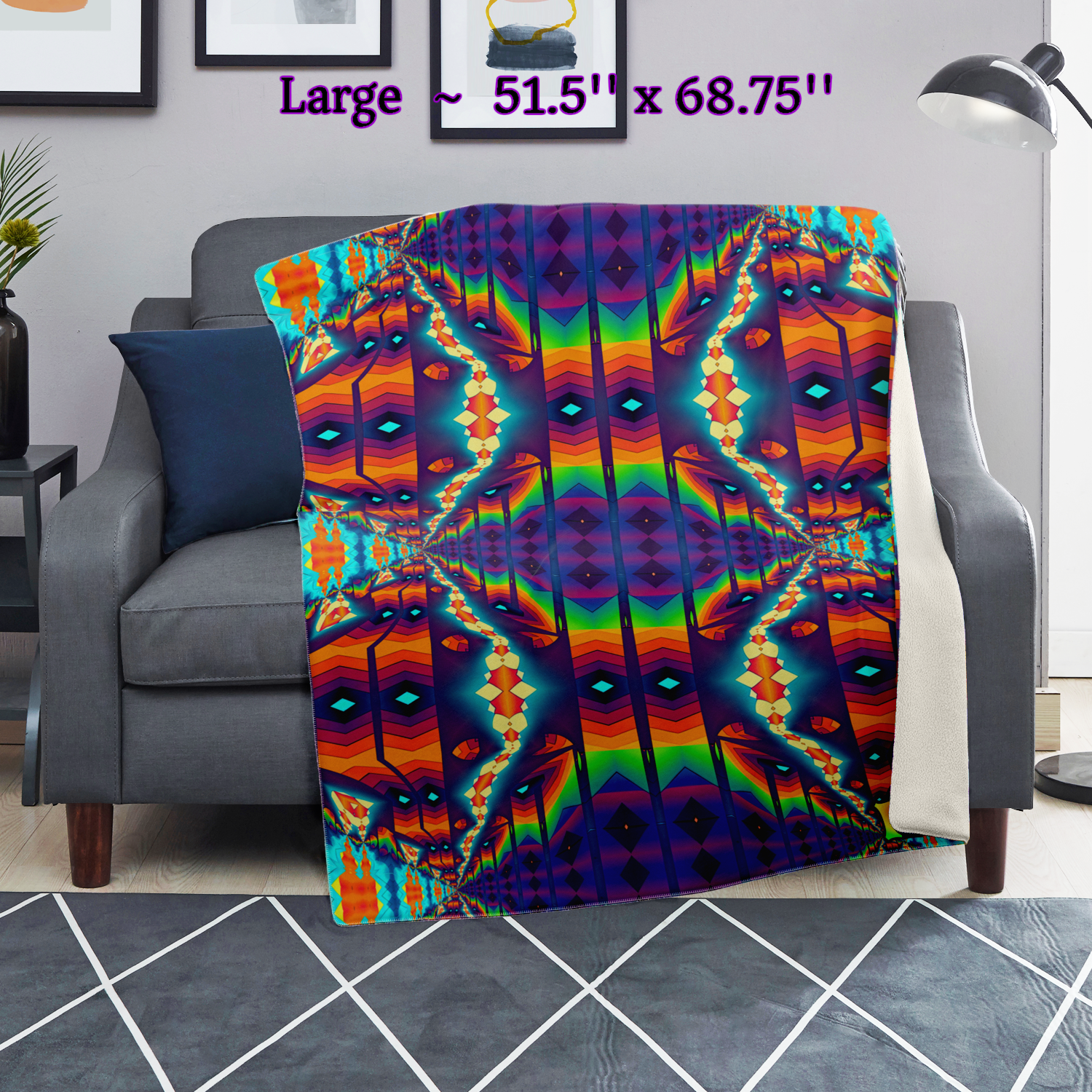 Kaleidospoops | Microfleece Blanket