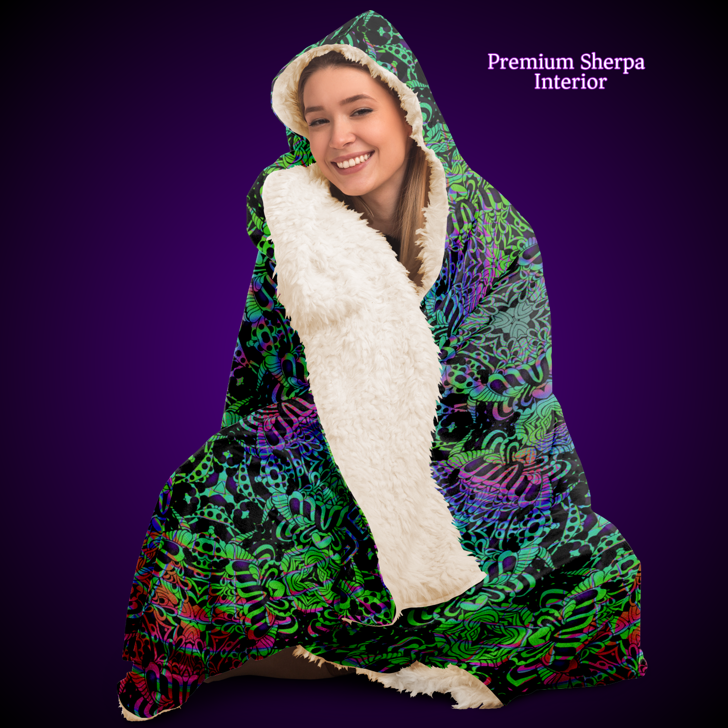 Psilocyber BTV - Hooded Blanket