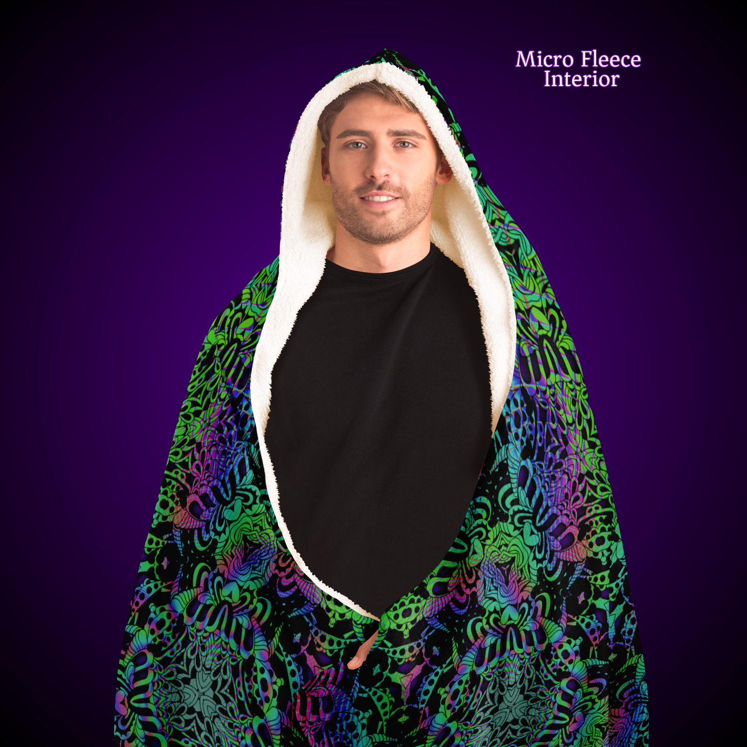 Psilocyber BTV - Hooded Blanket