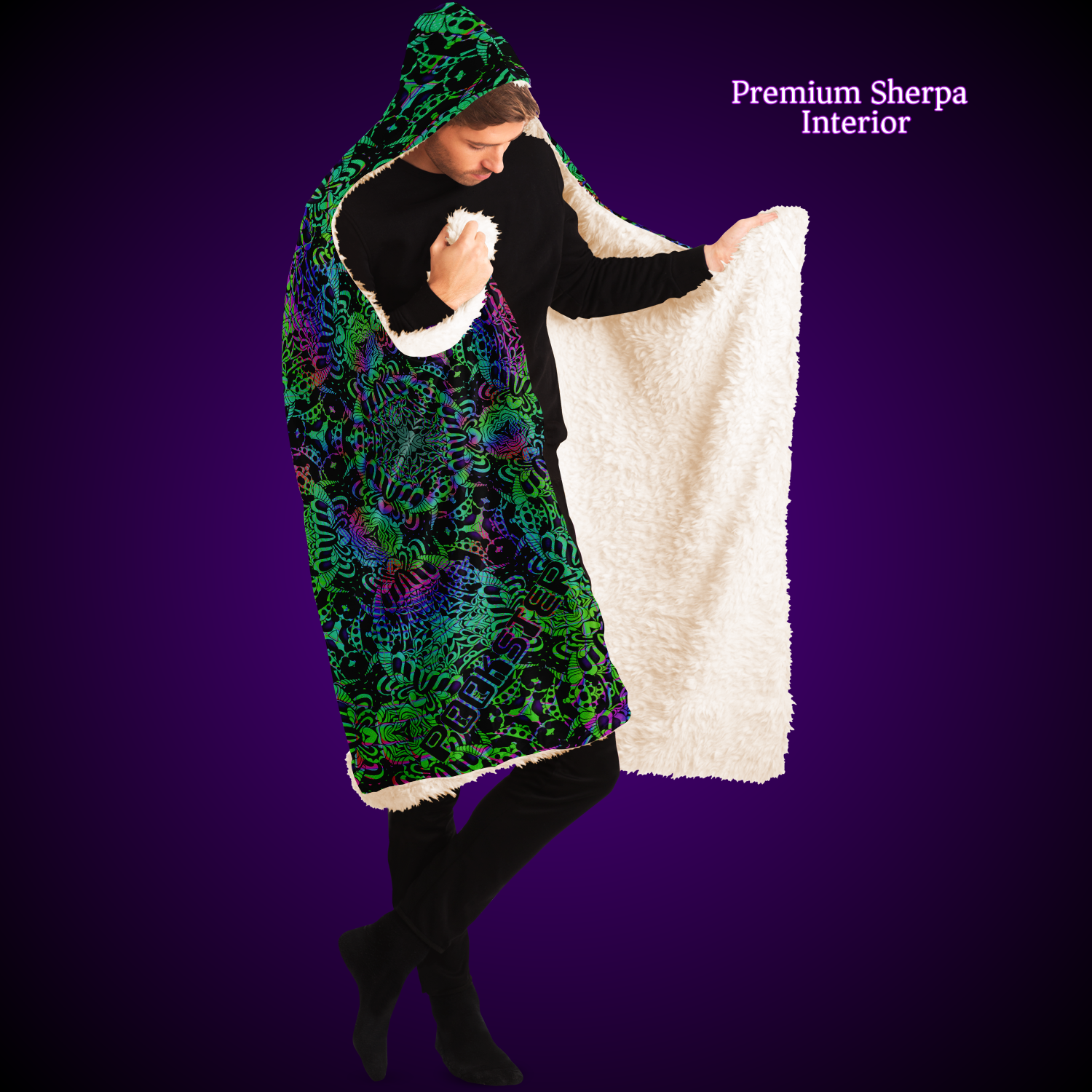 Psilocyber BTV - Hooded Blanket