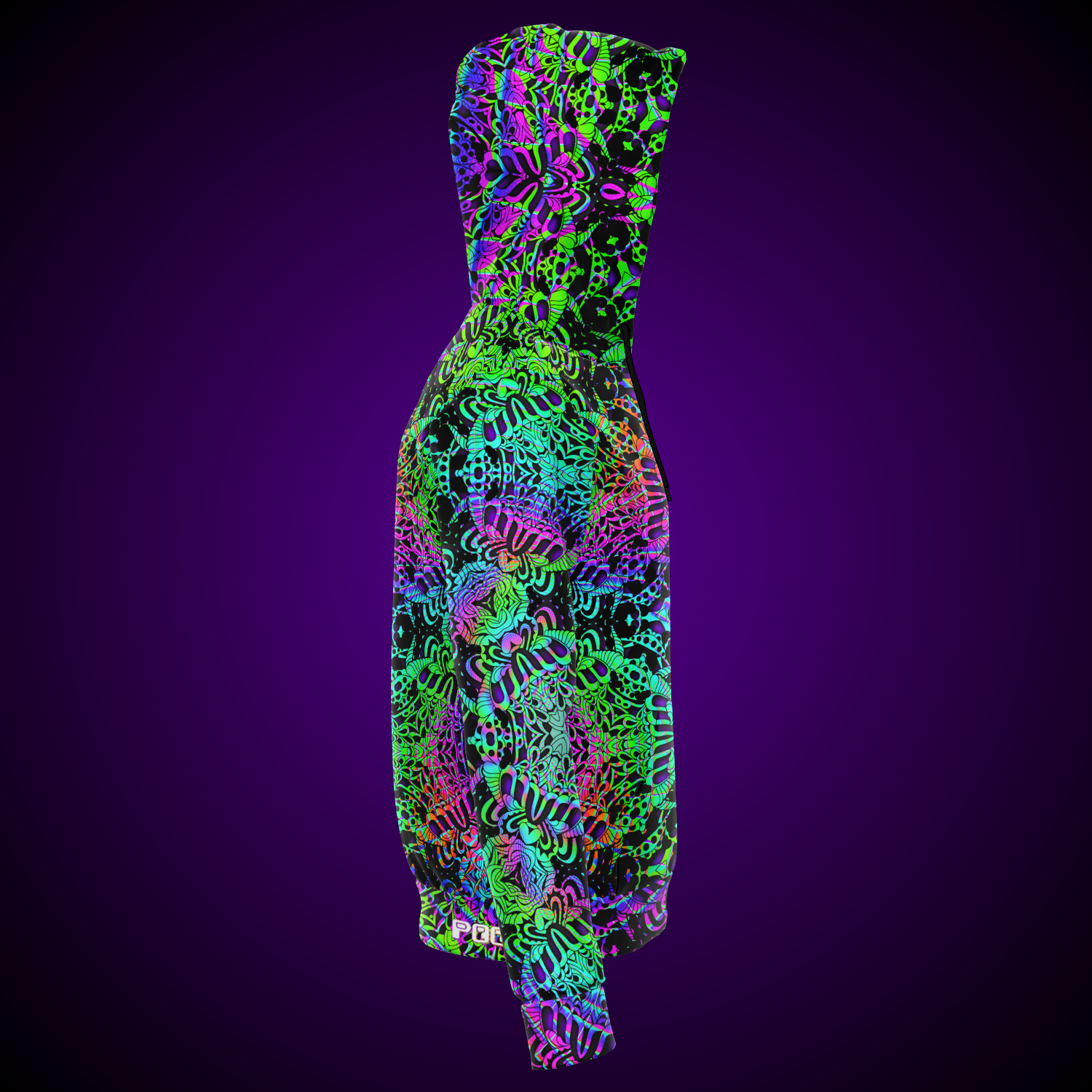 Psilocyber BTV - Zip-Up Fashion Hoodie