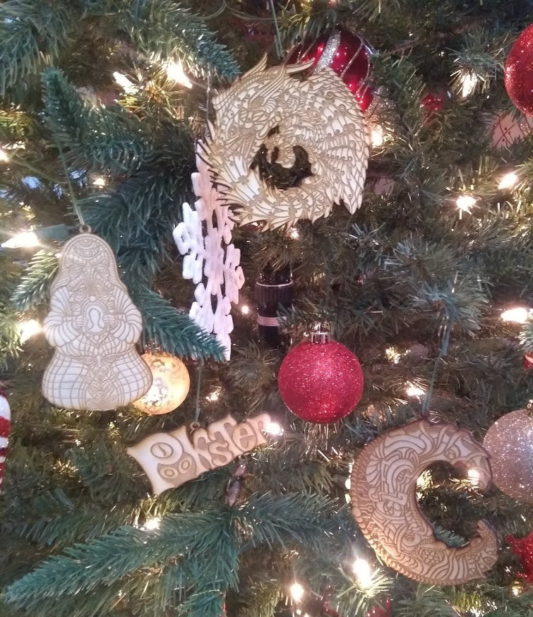 Pookster Holiday Ornament Set
